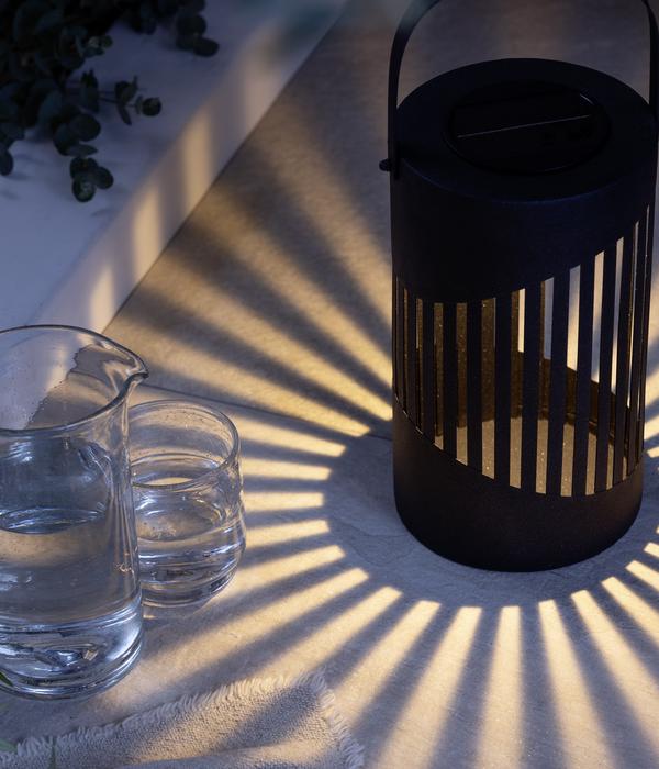 Dehner Solar-Laterne Mina, ca. Ø15/H37 cm