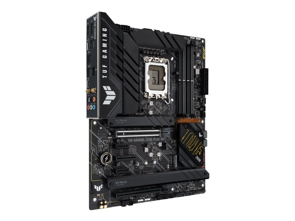 [OUTLET] - ASUS TUF GAMING Z690-PLUS WIFI - Bundkort - ATX - LGA1700 sokkel - Z690 Chipset - USB-C Gen1, USB 3.2 Gen 1, USB 3.2 Gen 2, USB-C Gen 2x2 - 2.5 Gigabit LAN, Wi-Fi 6, Bluetooth - onboard grafik (CPU påkrævet) - HD Audio (8-kanaler)