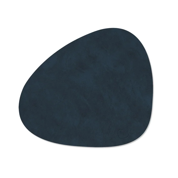 Lind DNA - Tischset Curve M, 31 x 35 cm, Nupo midnight blue