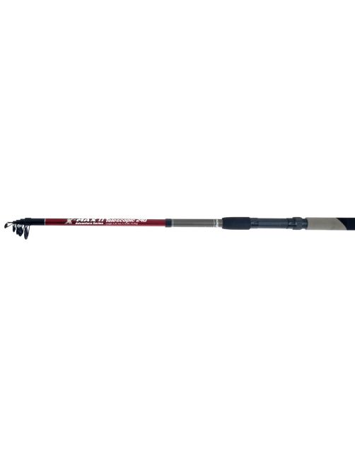 Albatros X-Max Telescopic 240cm 5delig - Werphengels - 65 cm Zwart Rood Allround 10-35g