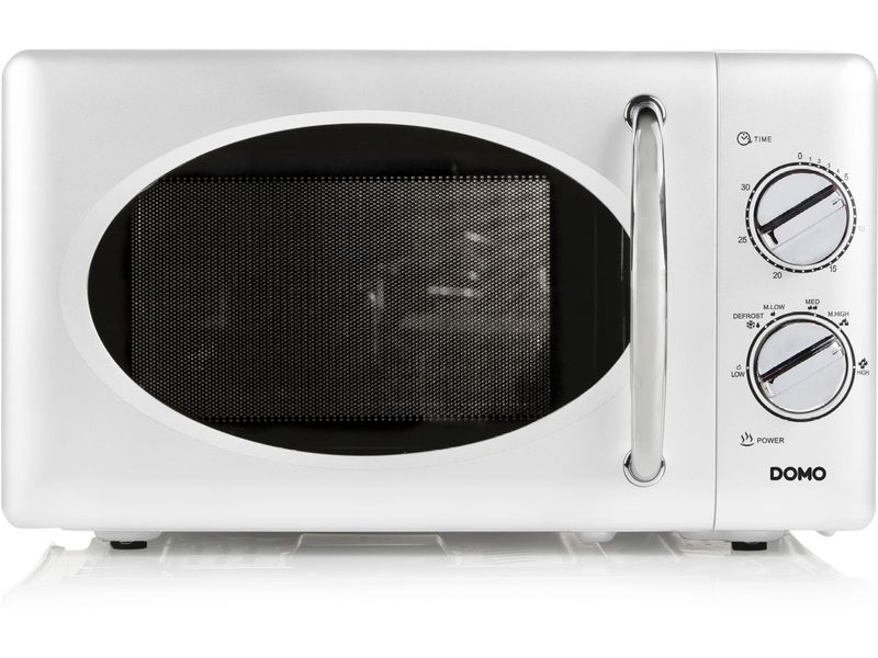 Domo Mikrowelle DO3125 Weiss Freistehende Mikrowelle für schnelles Erwärmen und Zubereiten