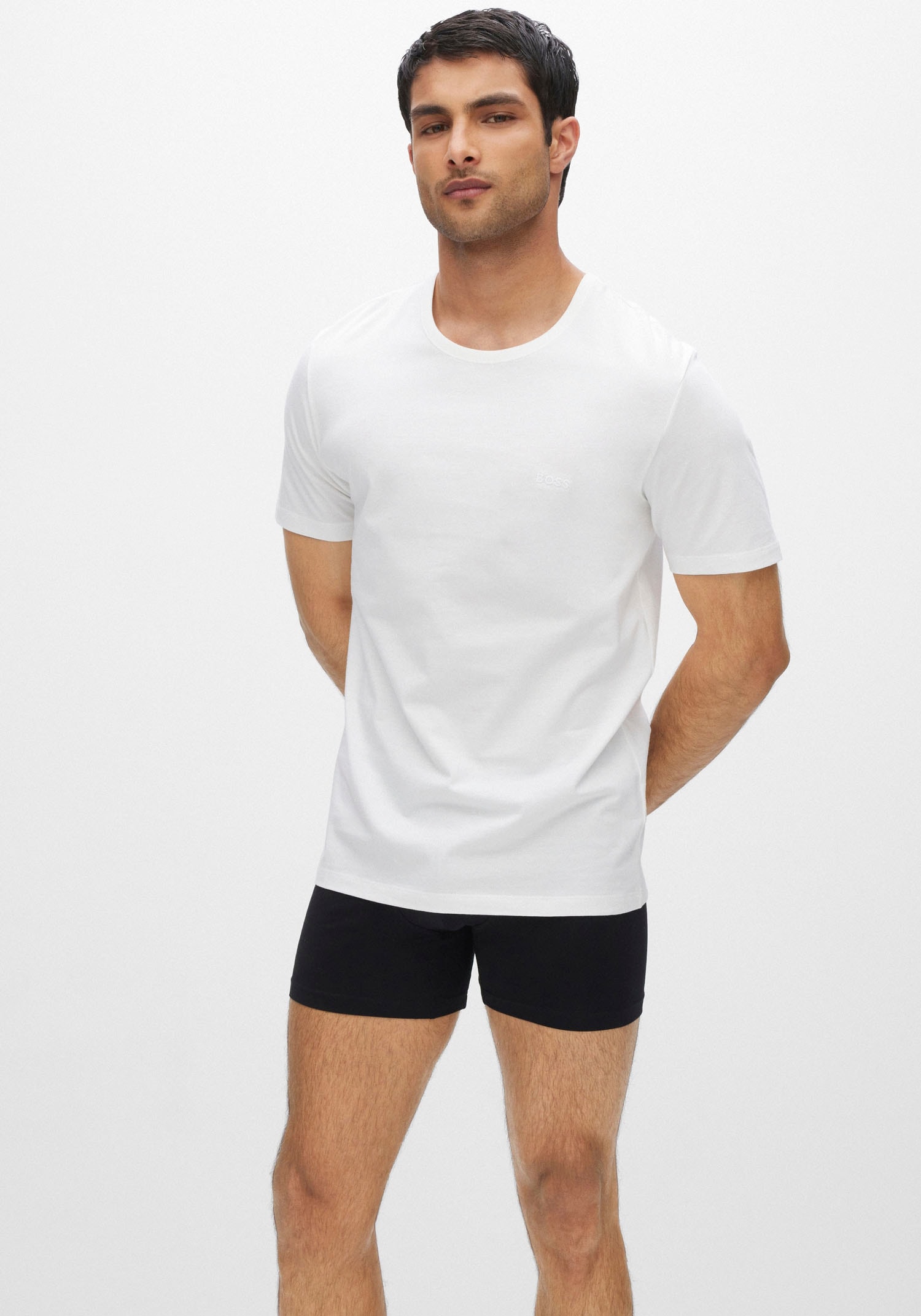 BOSS T-Shirt »Rundhals BOSS ONE«, 3 Stk. mit dezentem BOSS Logo-Print