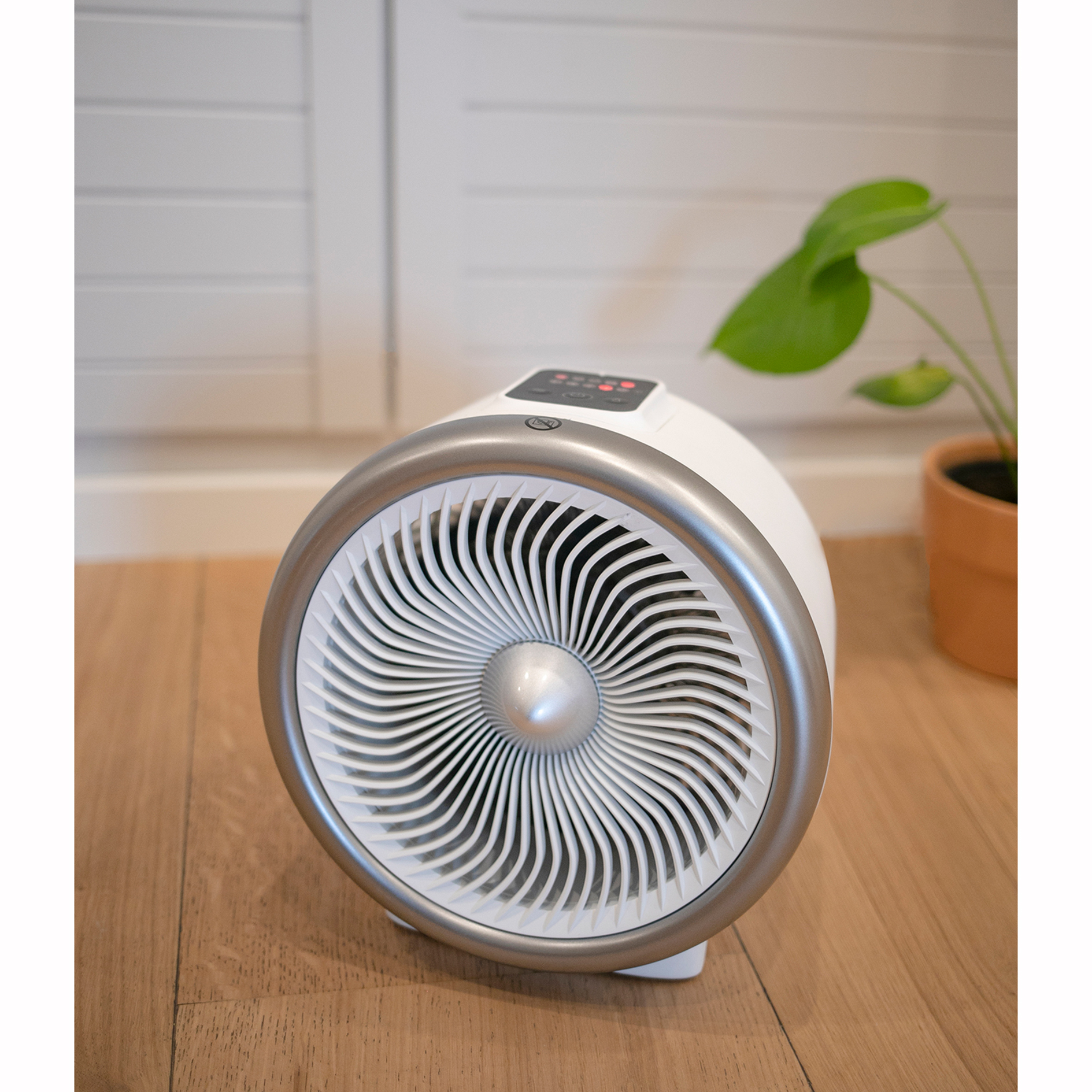 STEBA Ventilator-Heizlüfter - weiß-silber - 2 Leistungsstufen