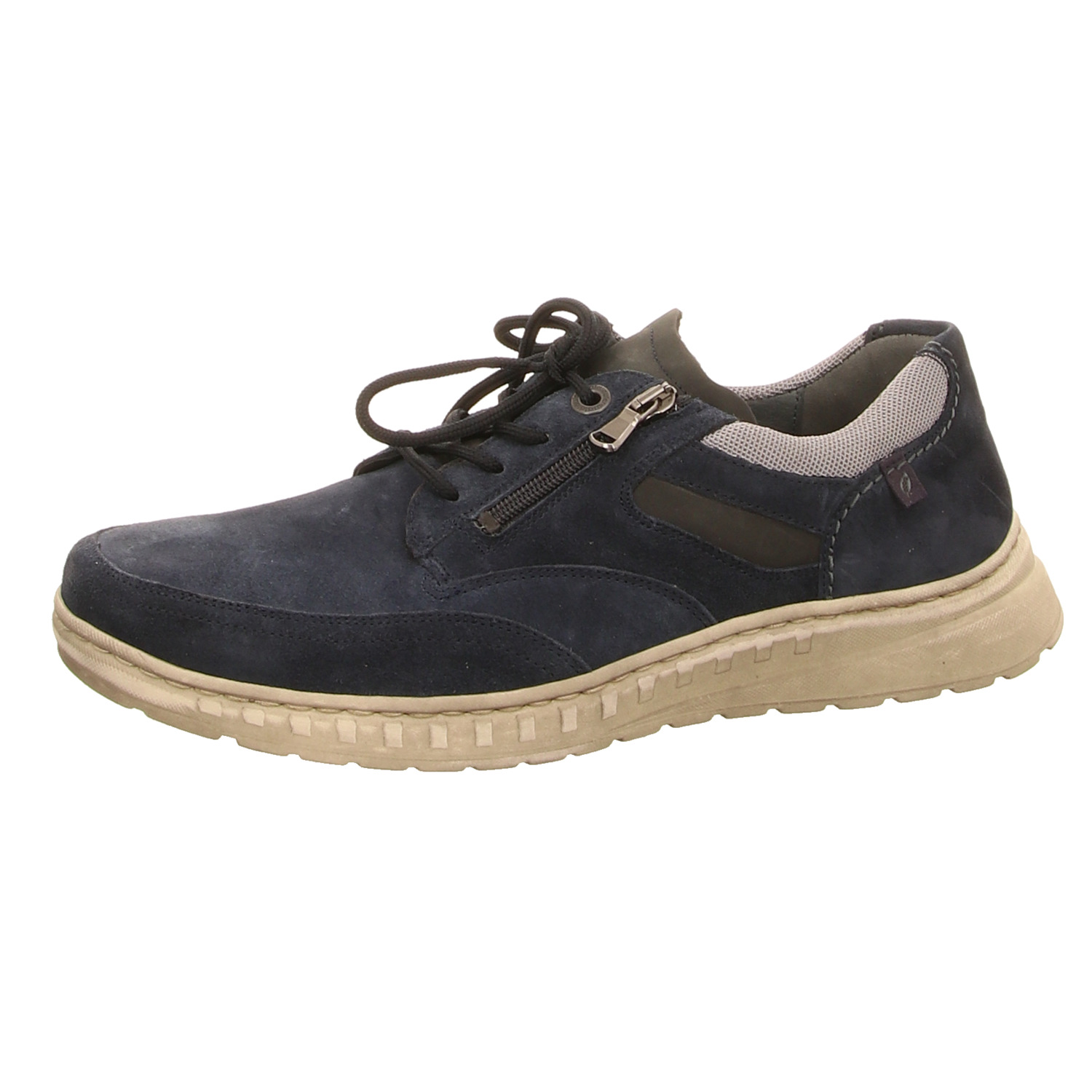 Waldläufer Schnürhalbschuh blau
