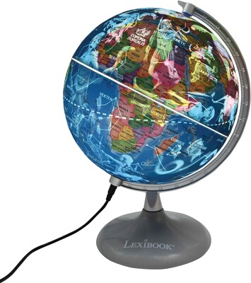 Lexibook Bordlampe Dag & Natt Globus Norsk