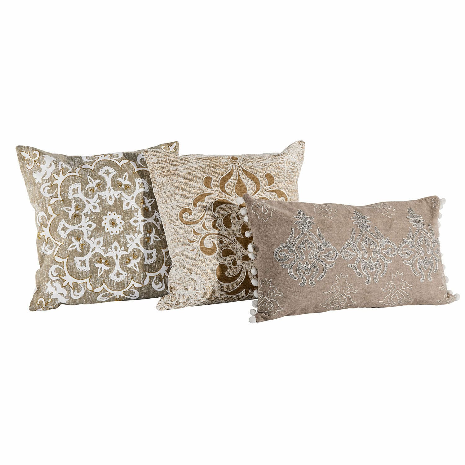 Kissenhülle 3er Set Emelin creme