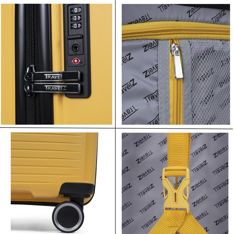 TravelZ Swinger 78 cm koffer - Yellow