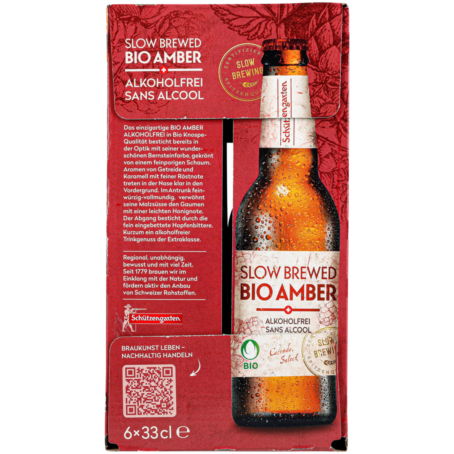 Schützengarten Bio Amber alkoholfrei 6x33cl -198cl