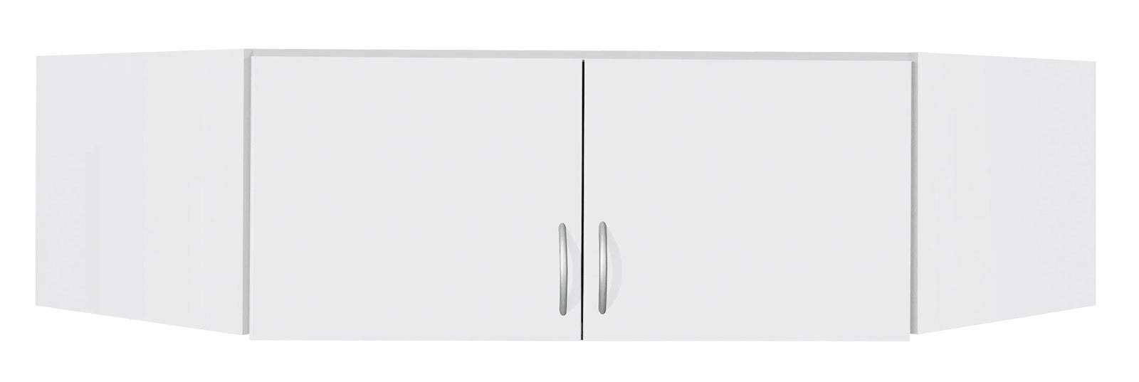 Eckschrankaufsatz Case Alpinweiß Nachbildung 2-türig ca. 120 x 39 x 54 cm