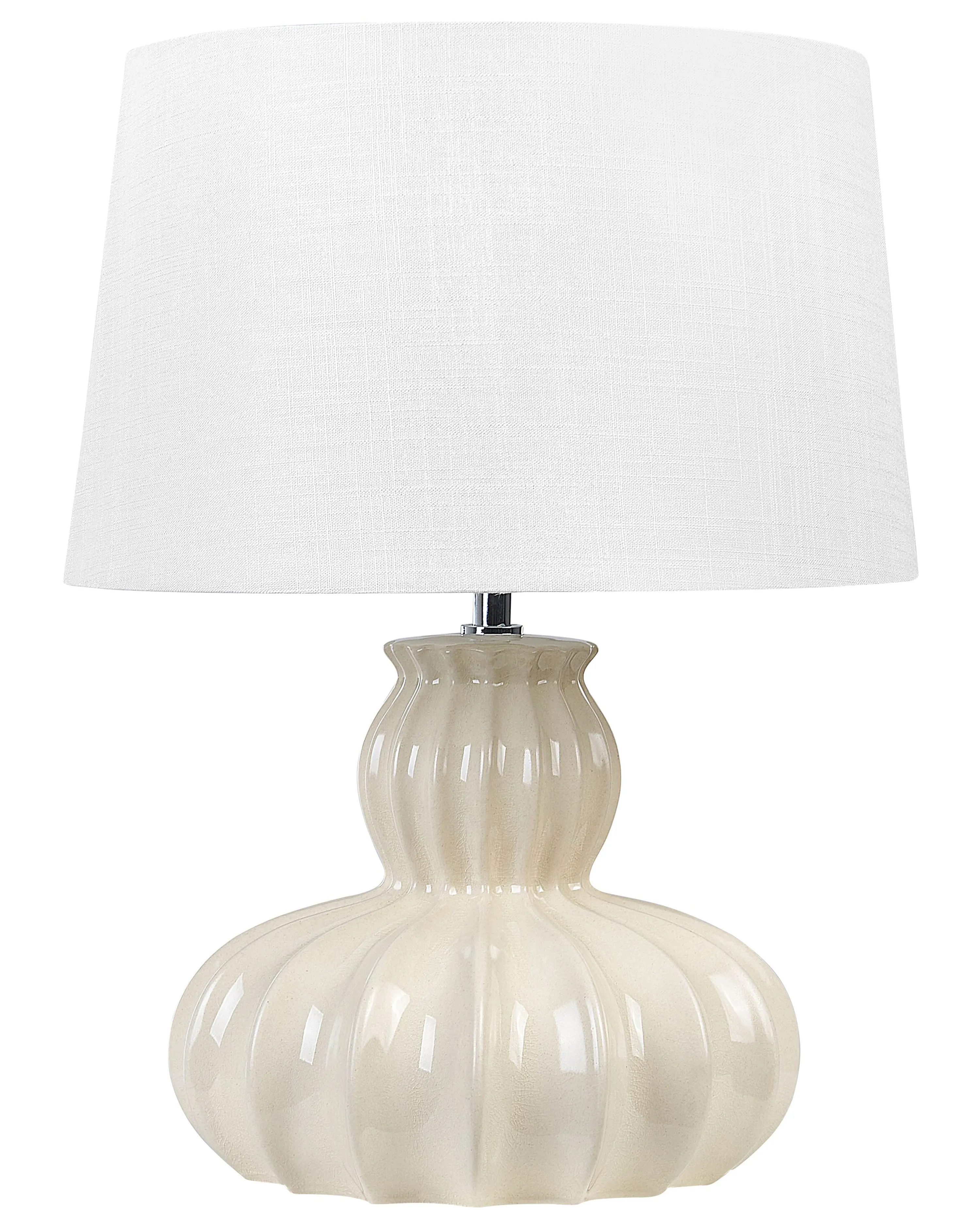 Tafellamp MALABUKA Keramiek Beige