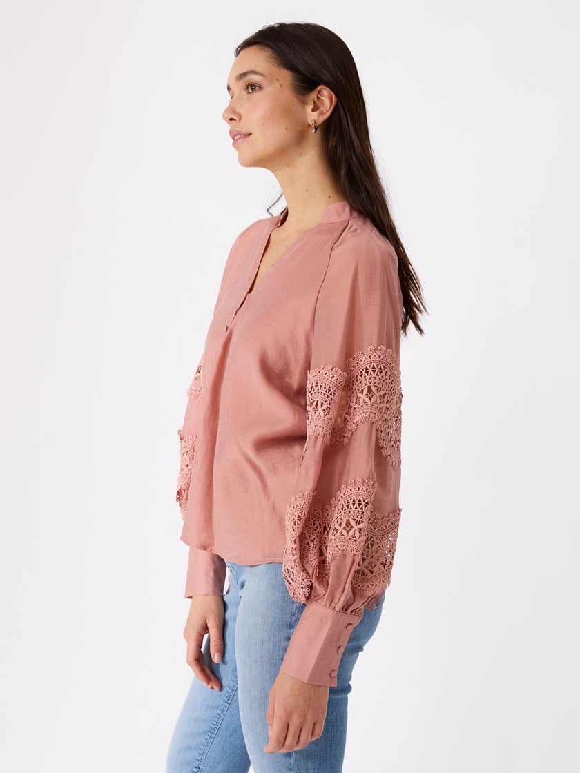 Ella bluse Rose Tan