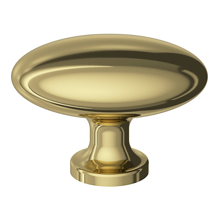 Bouton de meuble GoodHome Govlin or Ø3cm x l.2cm x h.2cm x p.2cm