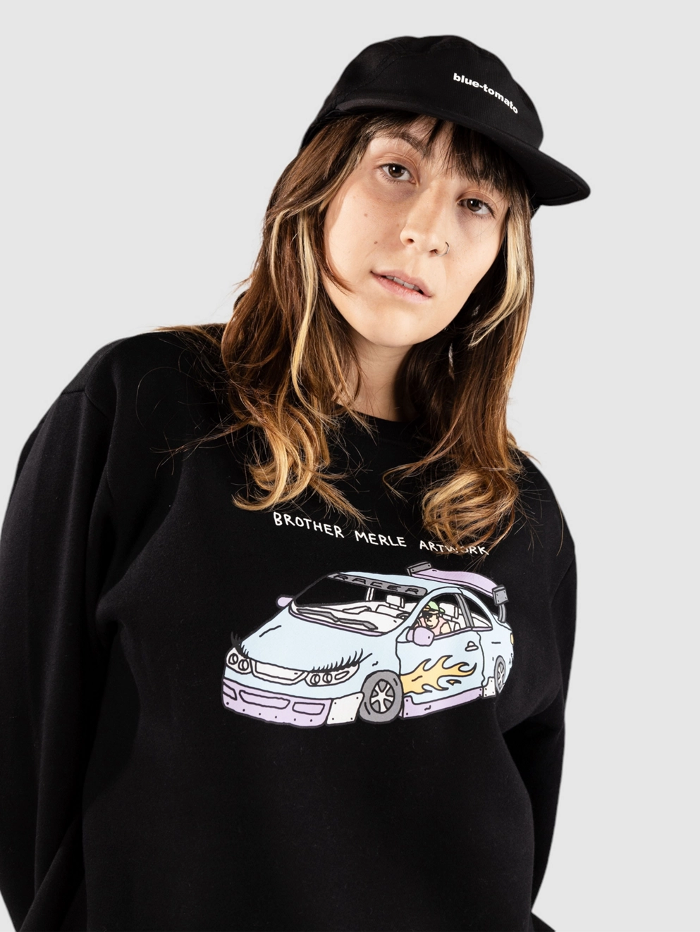 Brother Merle Racer Sweater black