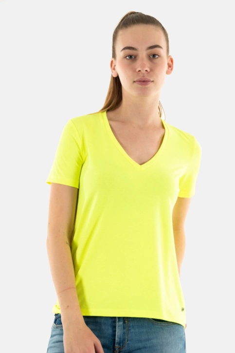 Tee shirt please t0ay 1206 giallo fluo