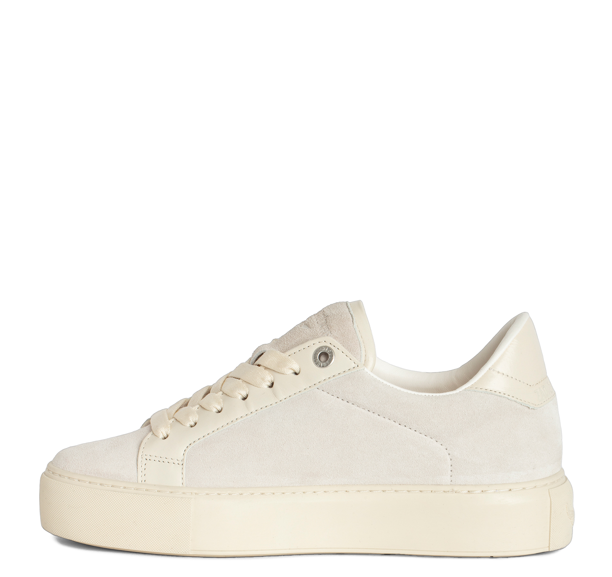 LA FLASH - Baskets basses à plateformes en cuir | Blanc