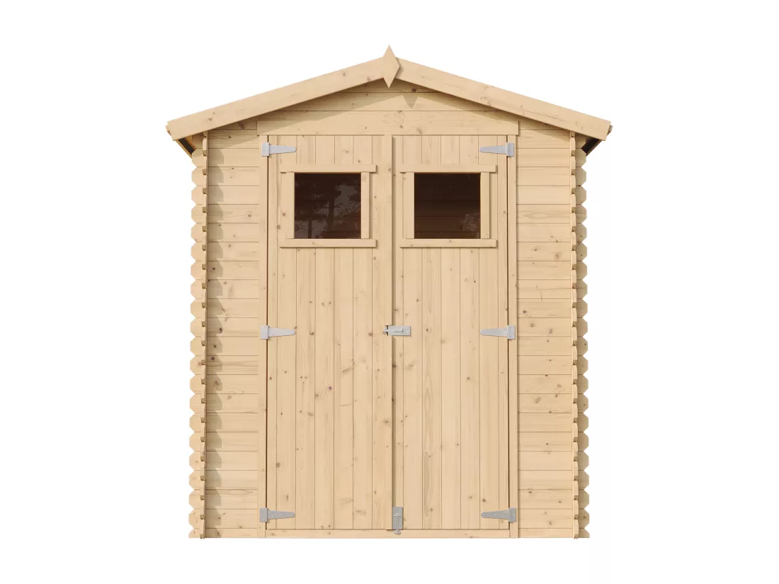 Abri de jardin en bois - I196xL136xH218 cm/ 1.98 m2- TIMBELA M367