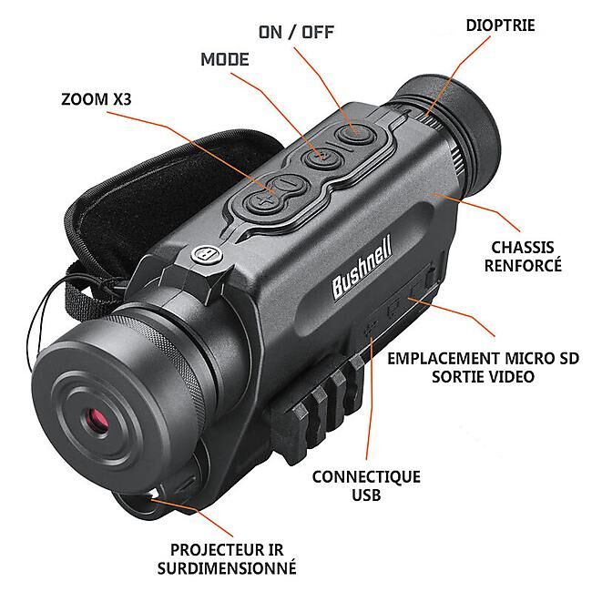 BUSHNELL - MONOCULAIRE DE VISION NOCTURNE X650 5X32