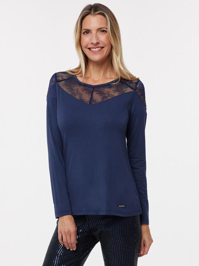 Doppelpack Shirt mit Spitze