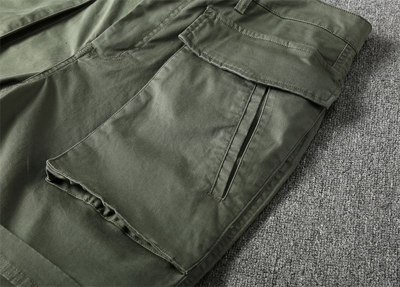 WidoWilder - Cargoshorts met wijde pijpen en effen taille