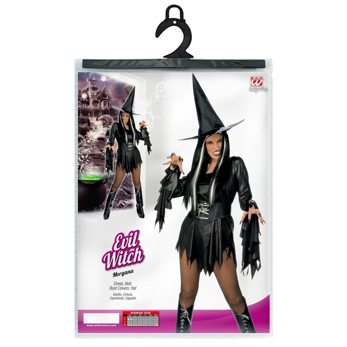 Halloween Jurk Zwart Dames Sexy Heks