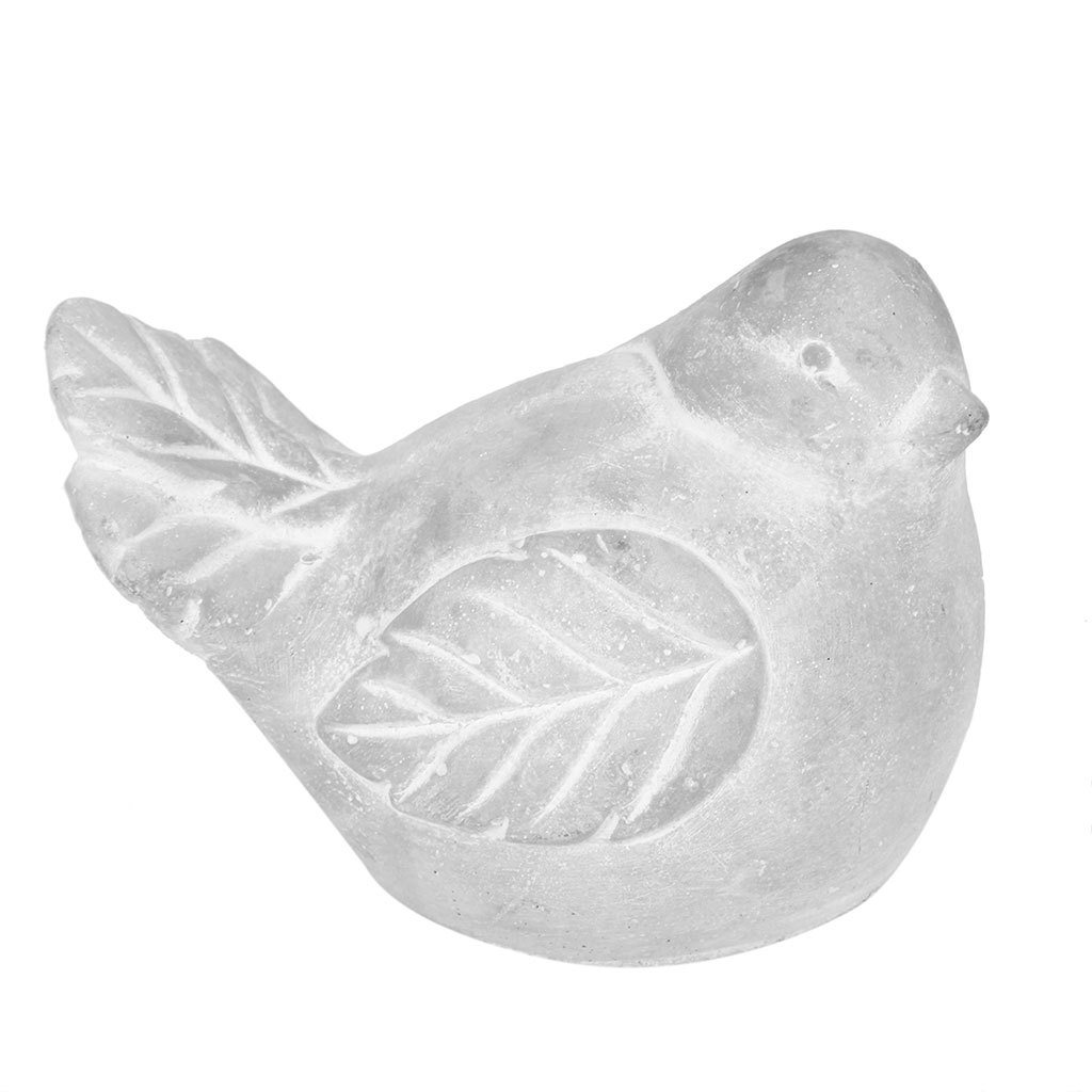 Oiseau ciment 14x10.5cm