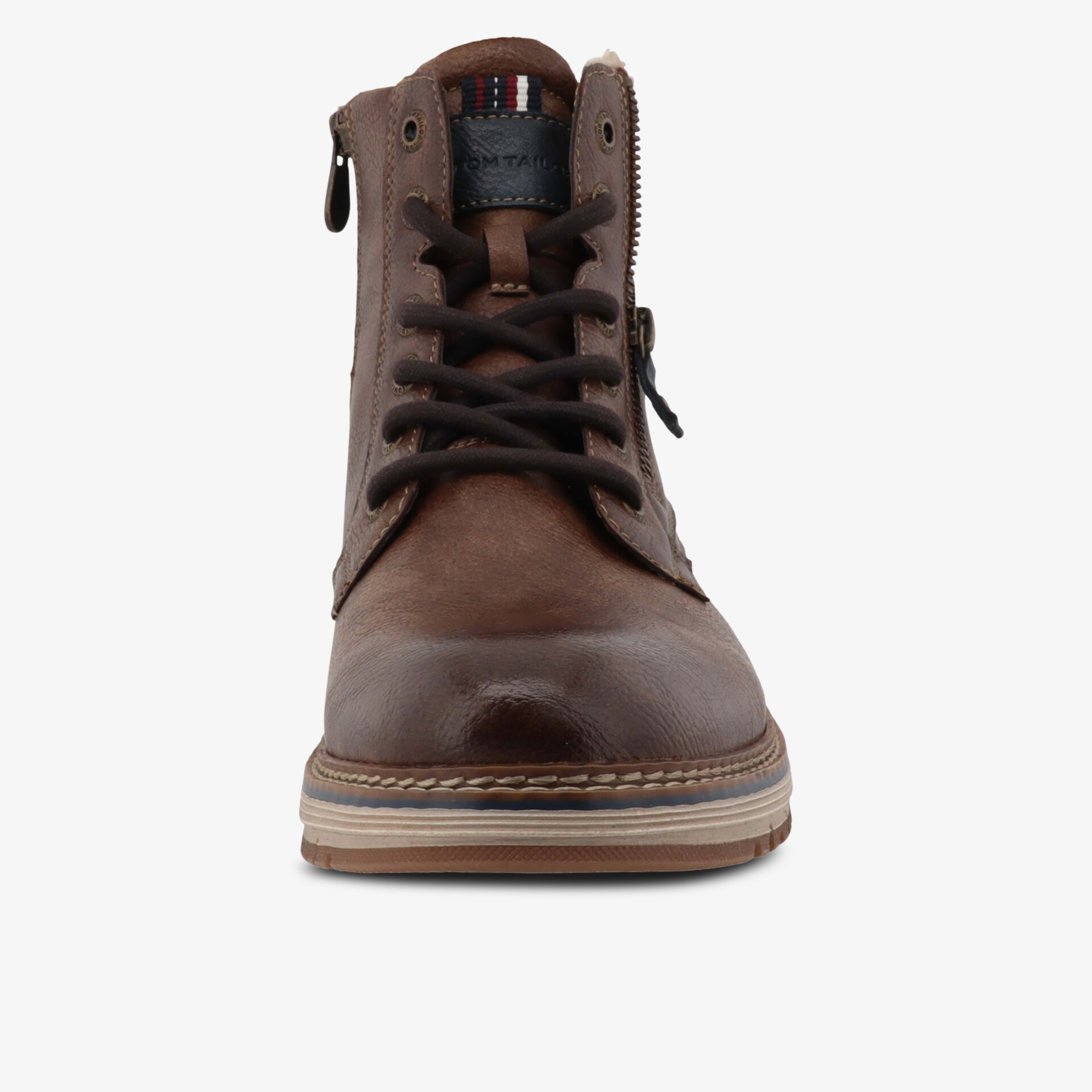 TOM TAILOR Herren Schnürboots cognac