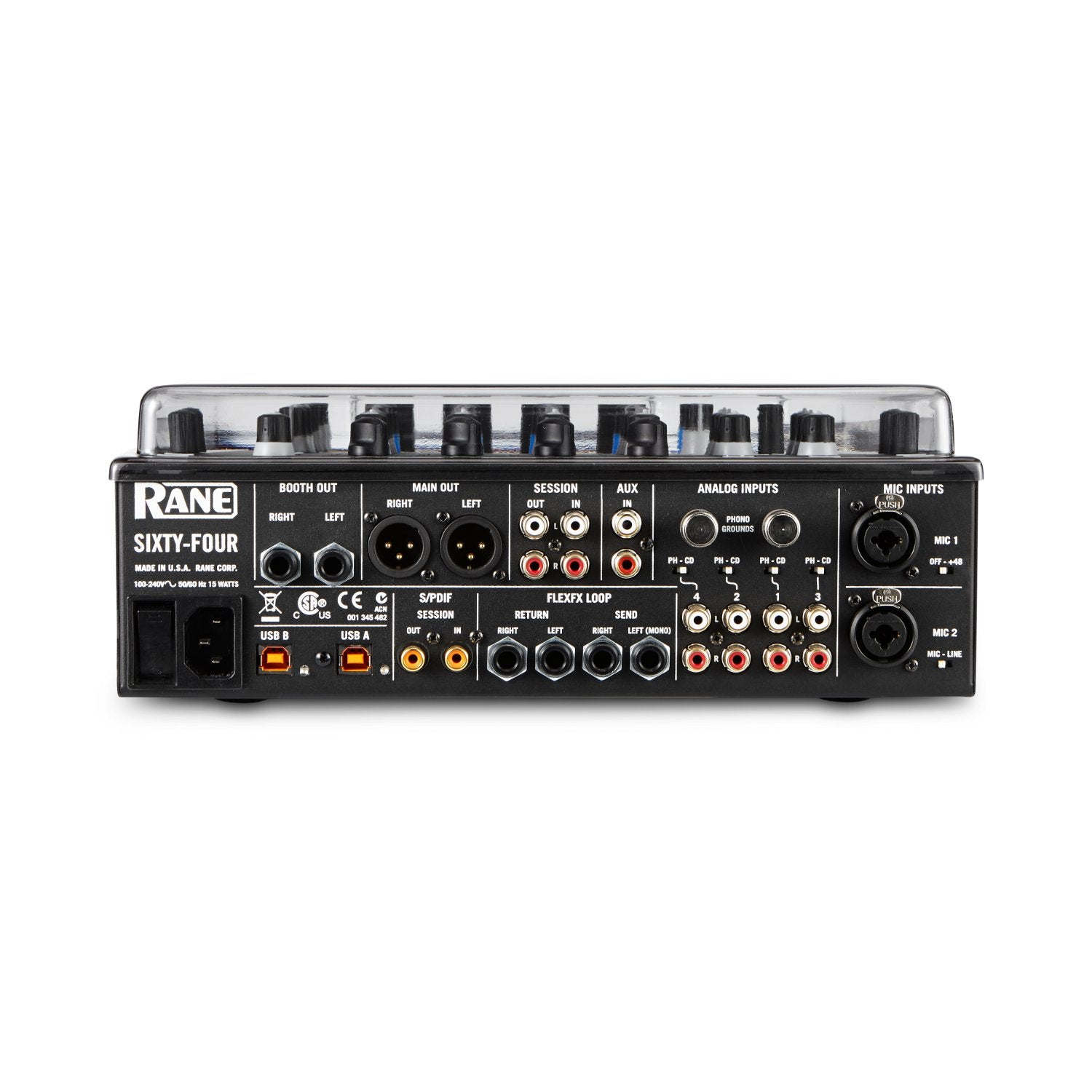 Decksaver Rane Sixty Four DJ mixer stofkap