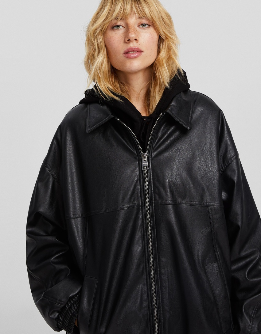 Jaqueta oversized estilo 