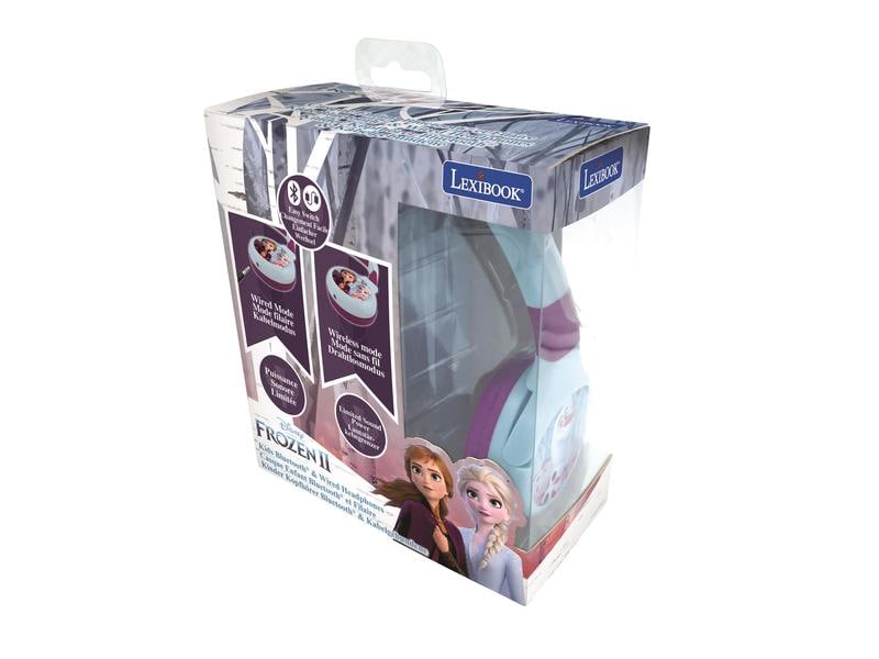 Lexibook Kinderkopfhörer Disney Frozen 2-in-1-Bluetooth Kabelloser Kopfhörer für Kinder
