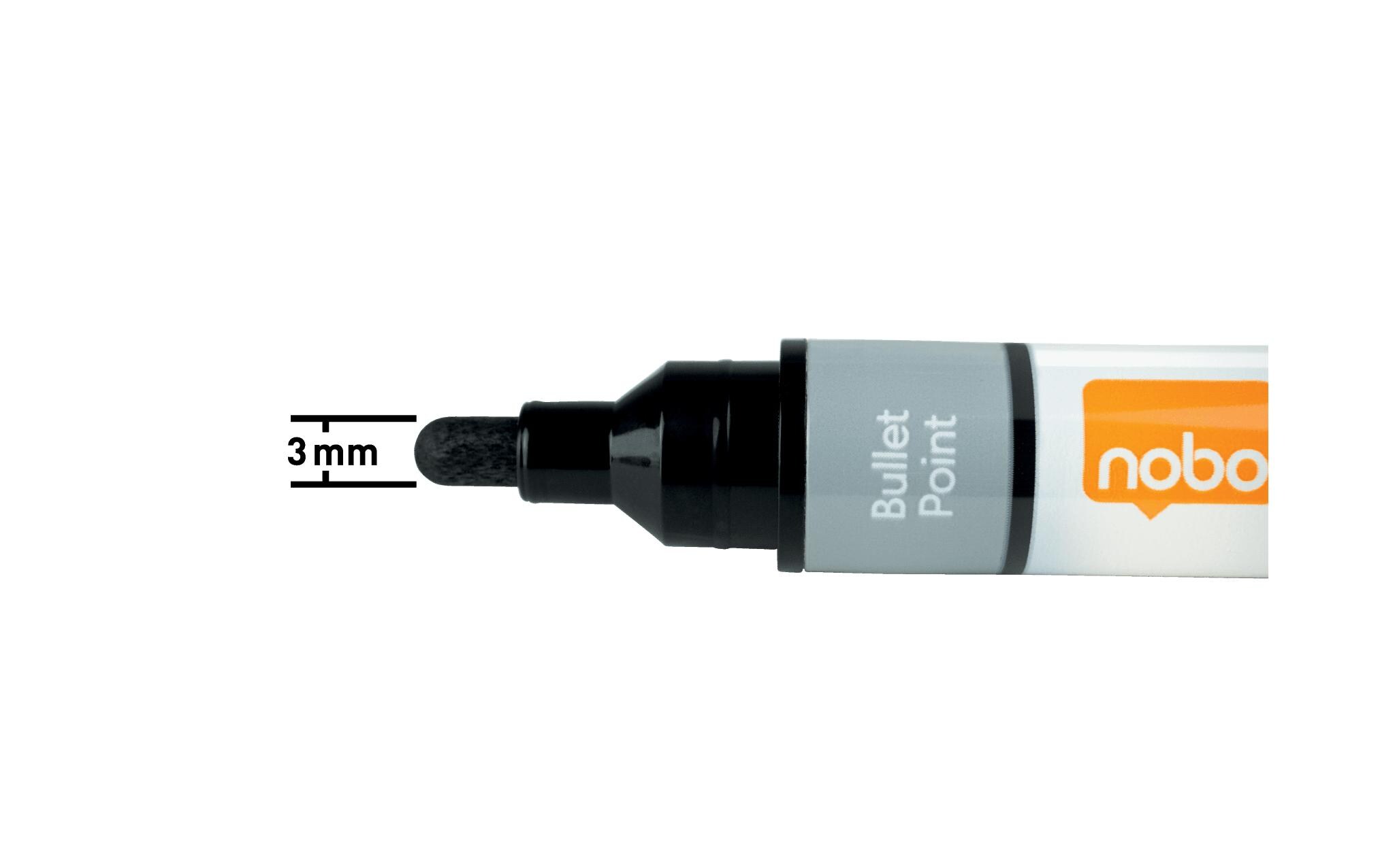 Liquid Ink Boardmarker, trocken abwischbar, 6 Stück3-in-1 Liquid Ink Boardmarker liefern auf Whiteboards, Flipcharts und OHP-Folien ein klares, farbintensives Schriftbild. Packungsinhalt: 6 trocken abwischbare Boardmarker mit 3-mm feiner Standard