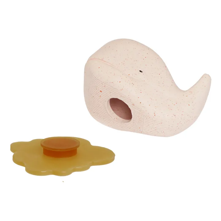 Hevea Coffret de jouets pour le bain upcyclés - Tortue & Baleine | Rose