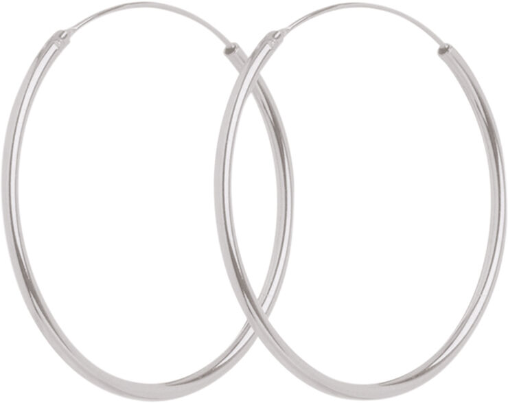 Pernille Corydon Jewellery Mini plain hoops size 20 mm Sølv