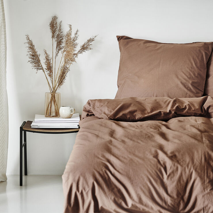 Nordisk Tekstil Økologisk sengelinned Kelly raw umber - GOTS Brun