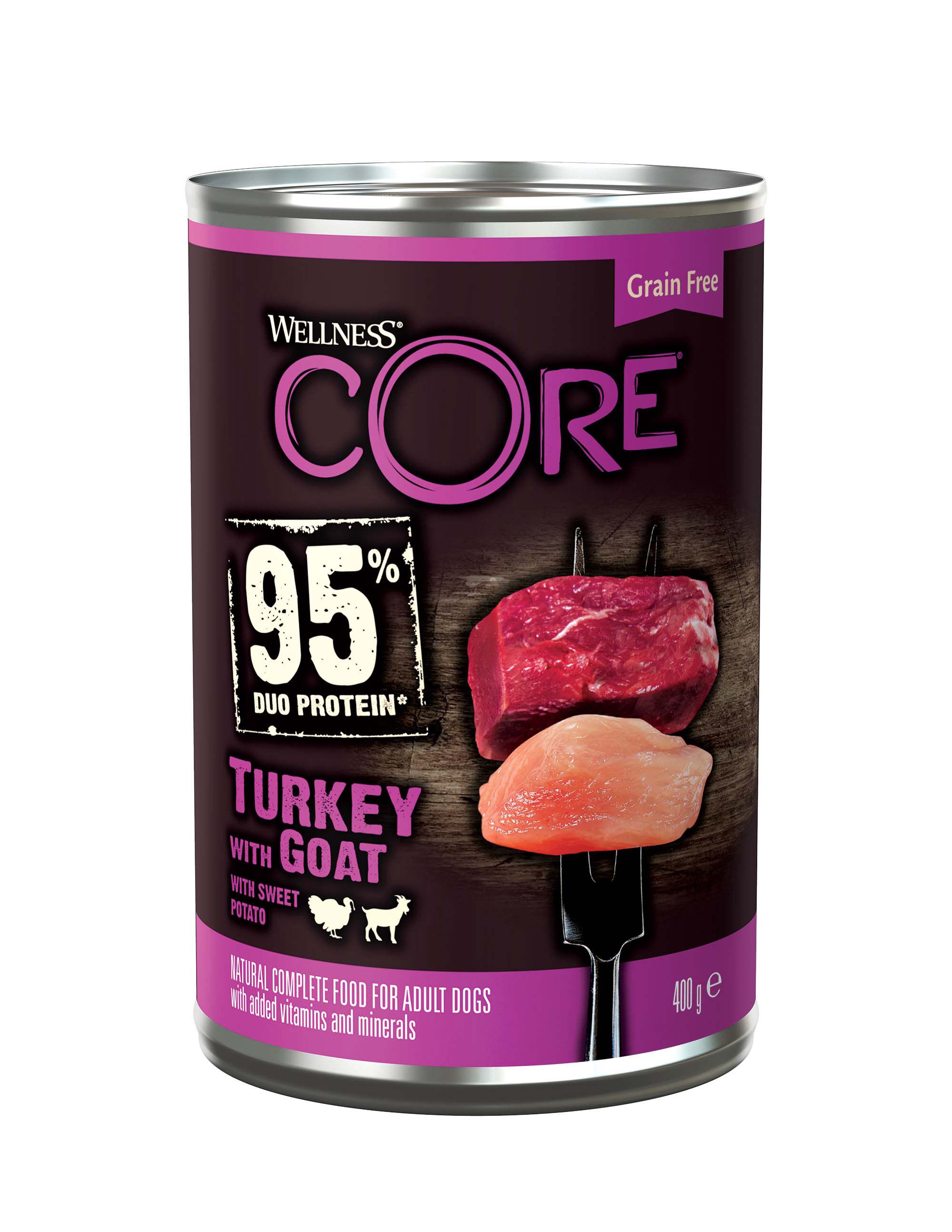 Wellness CORE Adult - Hondenvoer - 400 Gram - Kalkoen Geit
