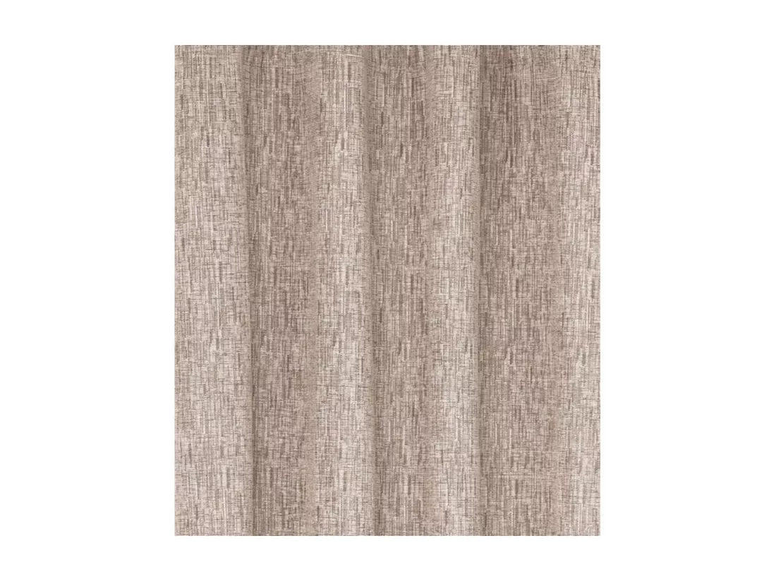 Rideau à œillets Occultant Jacquard Beige Lin 140 x 260 cm