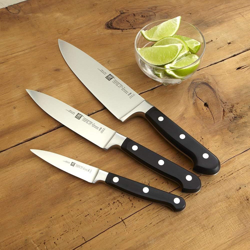 ZWILLING Professional S Messerblock, 7-teillig, Bambusblock, Messer und Schere aus rostfreiem Spezialstahl, Kunststoff-Griff, Schwarz