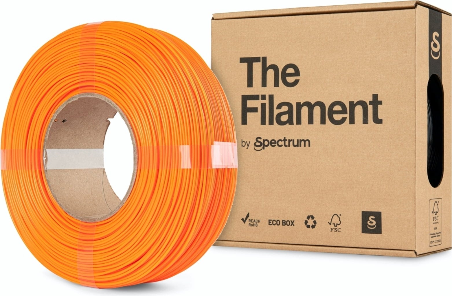 The Filament  ReFill PLA HS Pure Orange, 1,75 mm / 1000 g    Kosteneffizientes High Speed PLA ohne Spule in Pure Orange