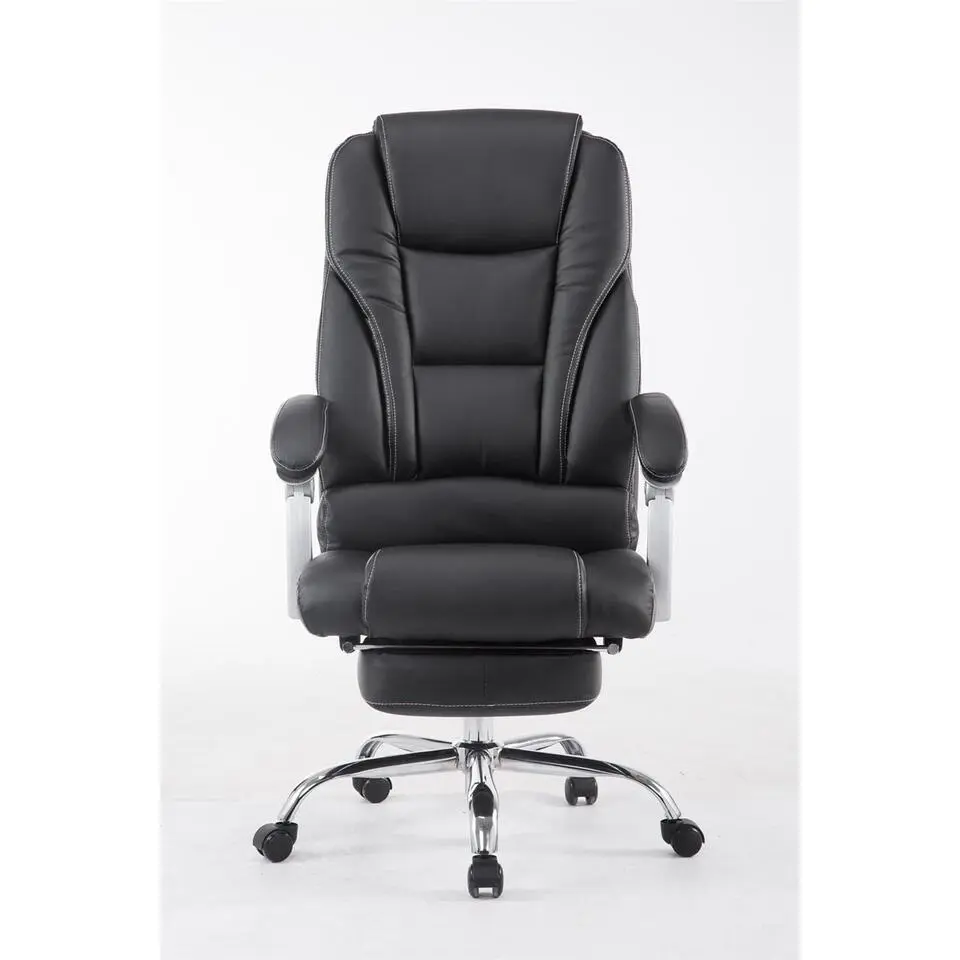 CLP Bureaustoel Pacific chroom Frame - Kunstleer - zwart