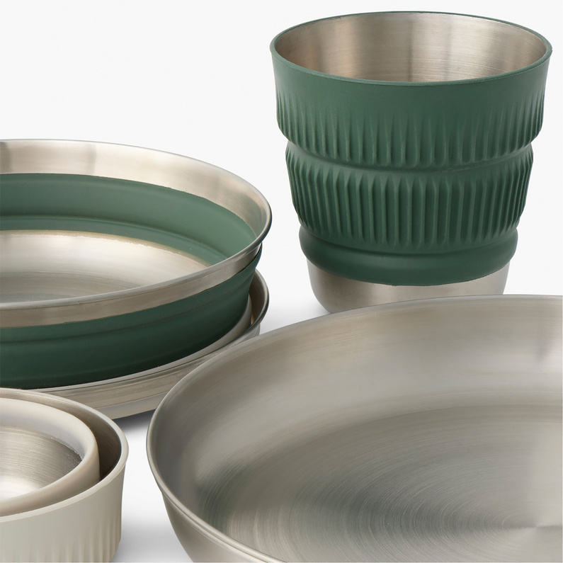 Sea to Summit Detour Stainless Steel Collapsible Dinnerware Set