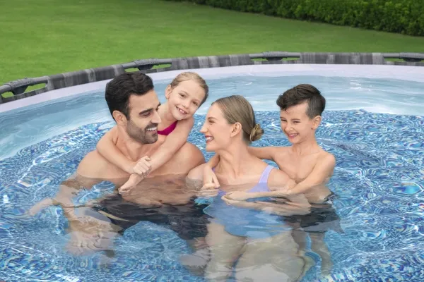 Bestway 5614Z, 13030 L, Indrammet pool, Voksen & barn, Stige, Træ, 47,4 kg