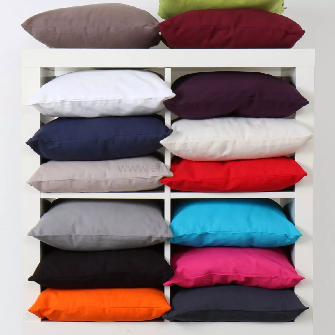Coussin carré (40 cm) Etna Gris Clair