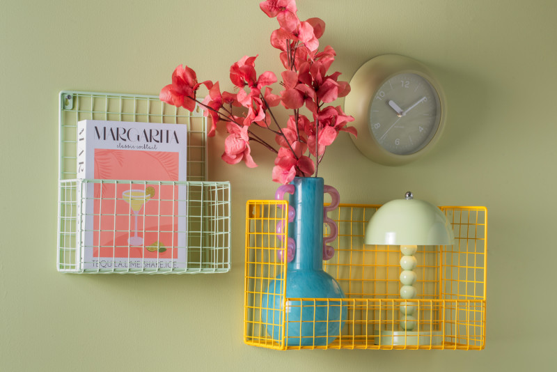 Wall Clock Slope KA6047GR Tea green