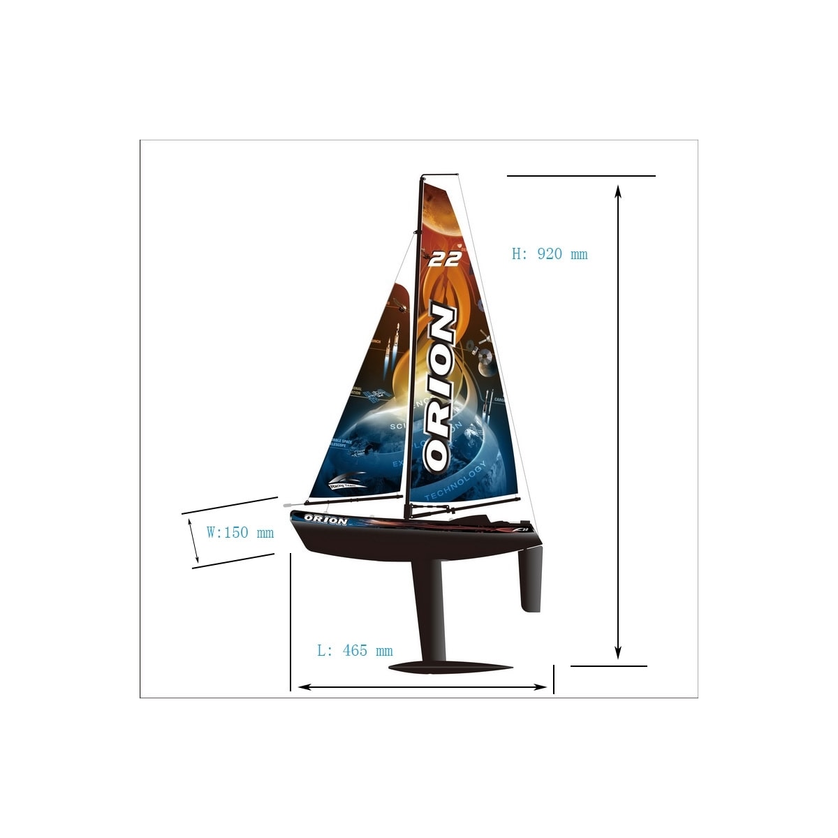 Joysway Orion V2 - 2.4G Seilbåt RTR