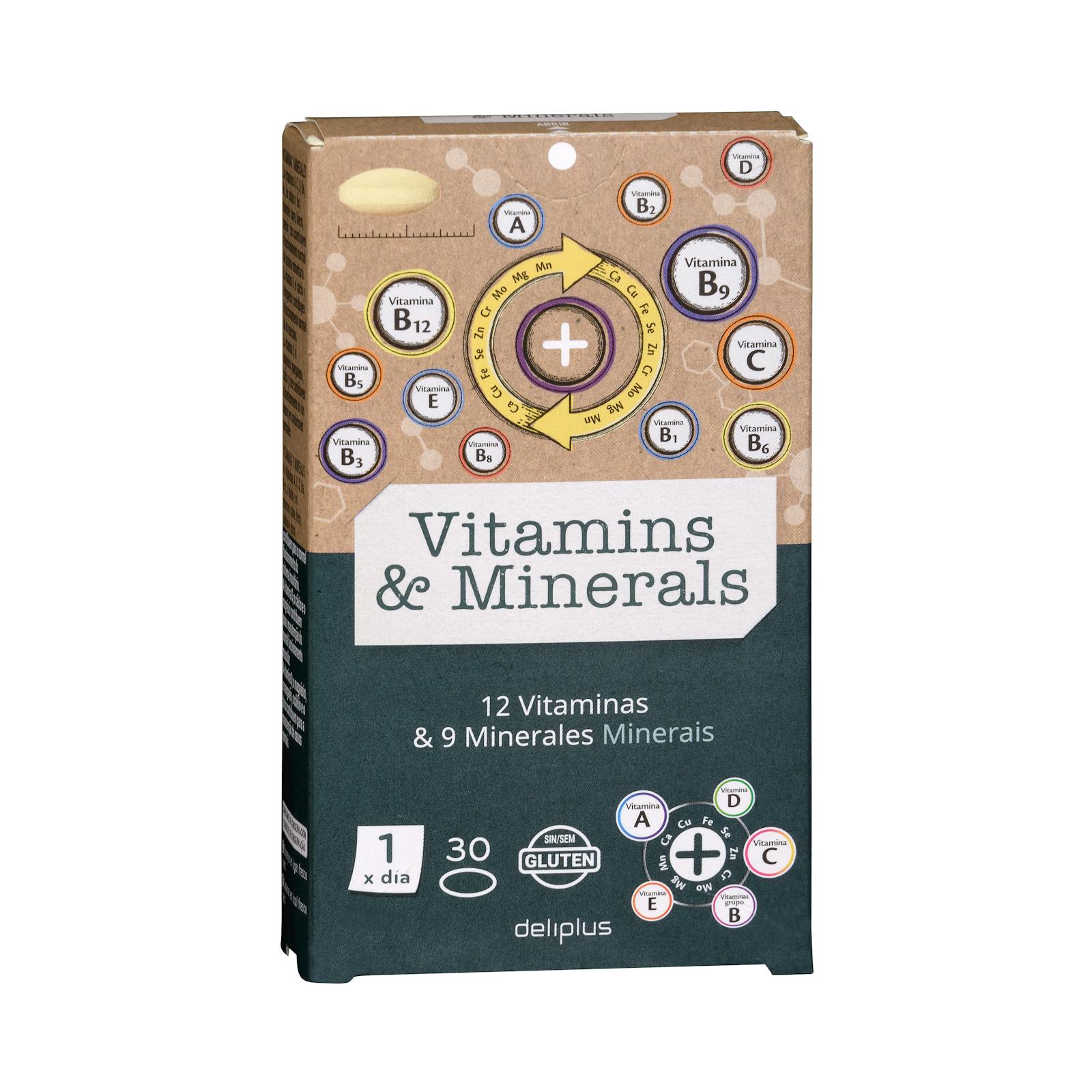 Comprimés de vitamines et minéraux Deliplus
