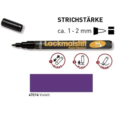 KREUL Lackmalstift fine Violett 1-2 mm
