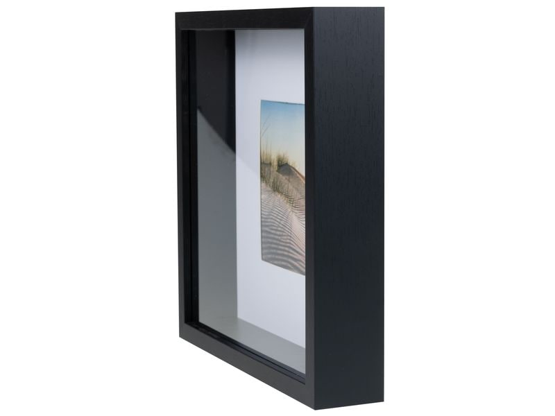 COCON Bilderrahmen 25 x 25 cm, Schwarz 3D Fotorahmen für die schönsten Erinnerungen