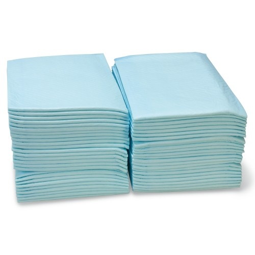 Pacote com 100 tapetes higiênicos para cães.