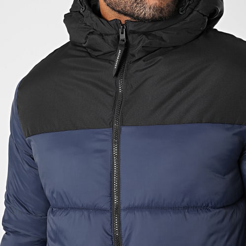 Doudoune Capuche Toby Bleu Marine Noir