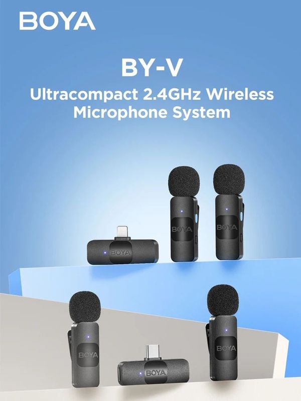 Boya Ultra-Compacte Draadloze Microfoon BY-V10 voor Android