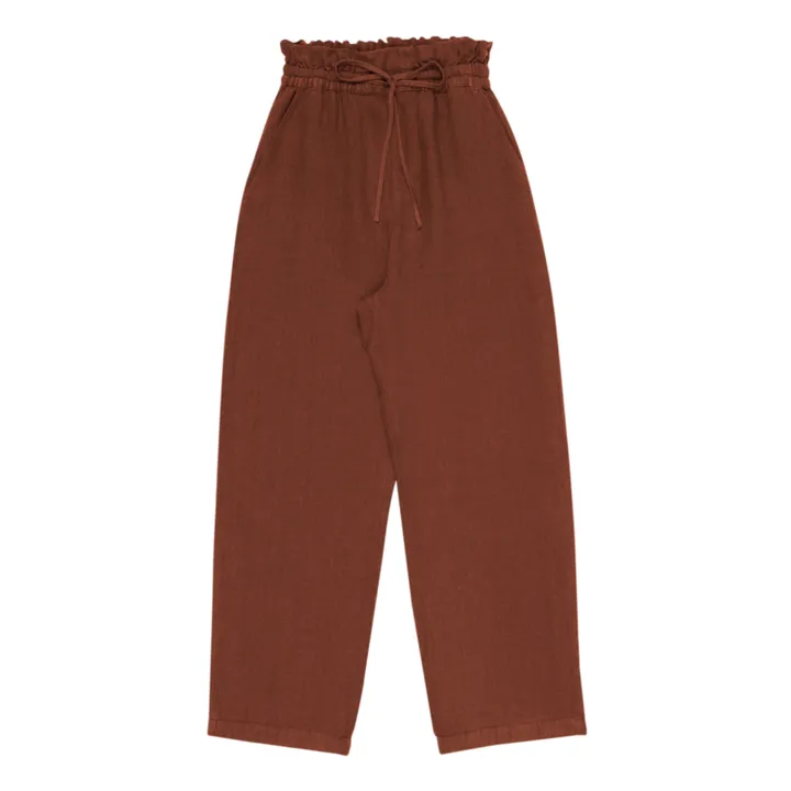 the new society Pantalon Long Beach Lin - Collection Femme | Marron